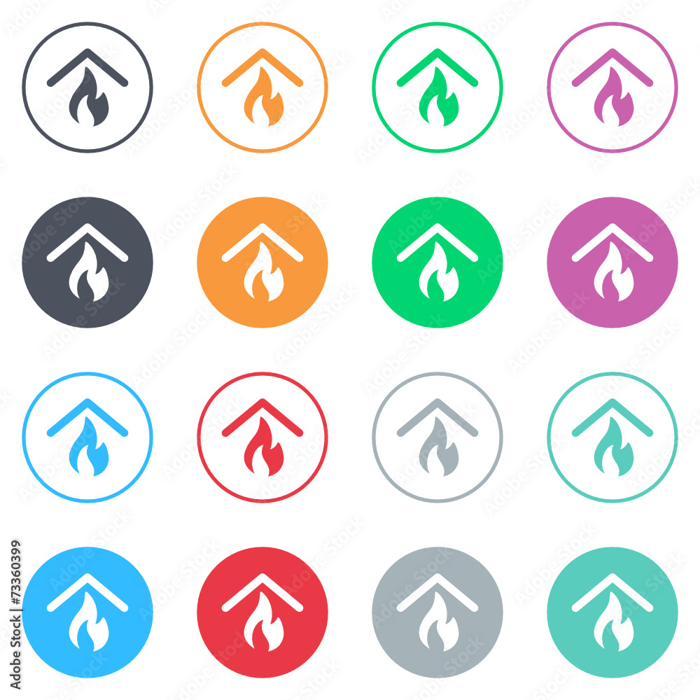 Vector flat iButtons Vector flat iButtons