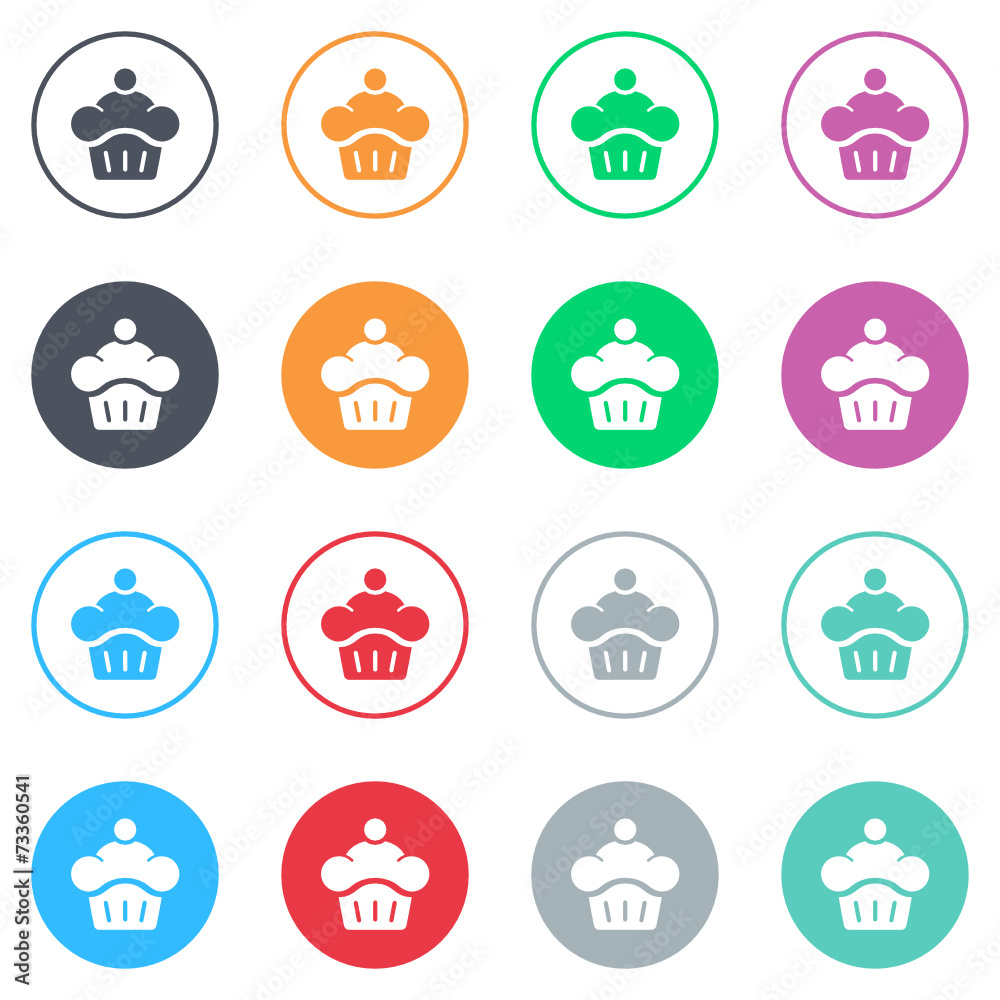 Vector flat iButtons Vector flat iButtons