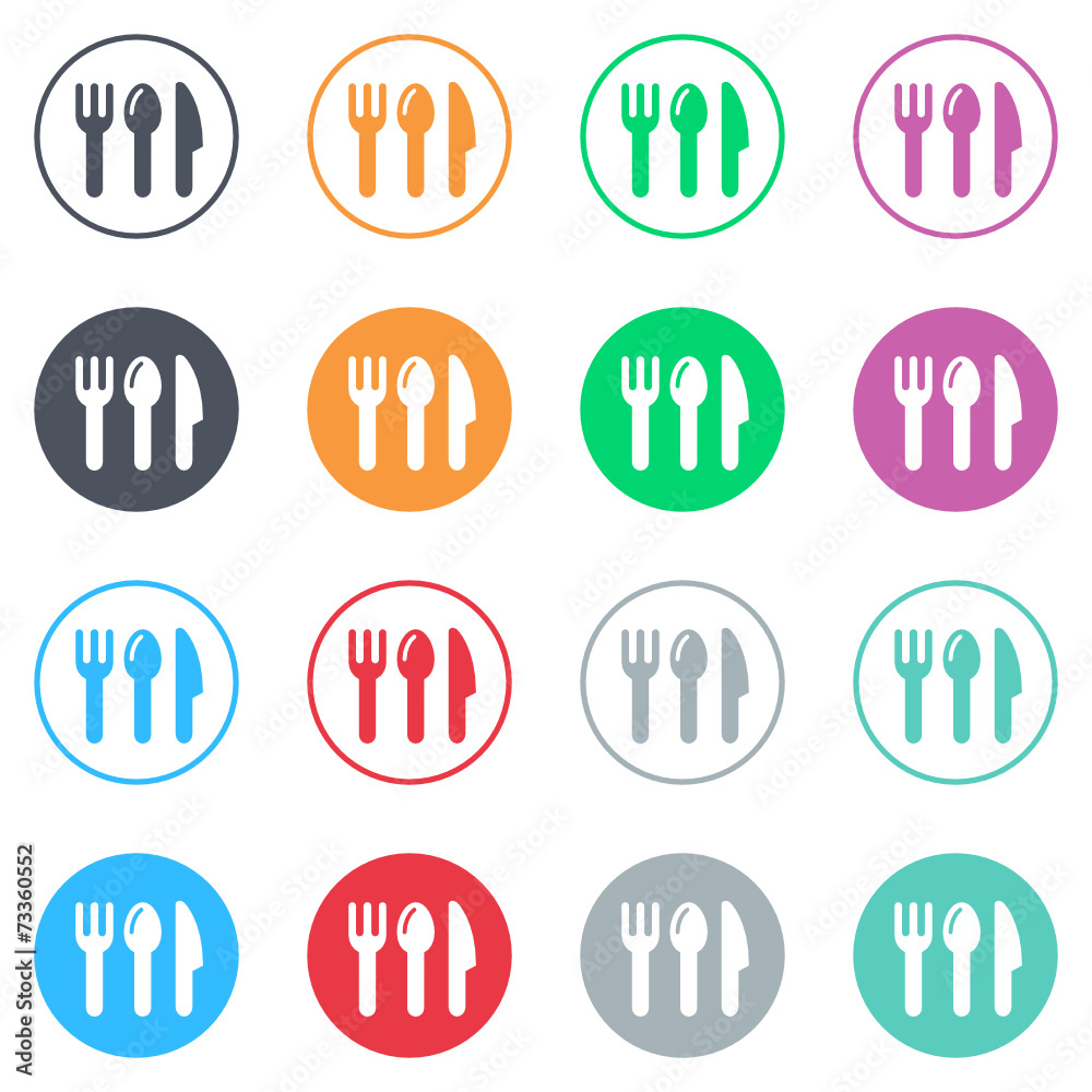 Fototapeta premium Vector flat iButtons