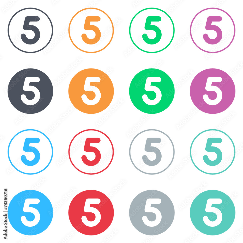 Vector flat iButtons Vector flat iButtons