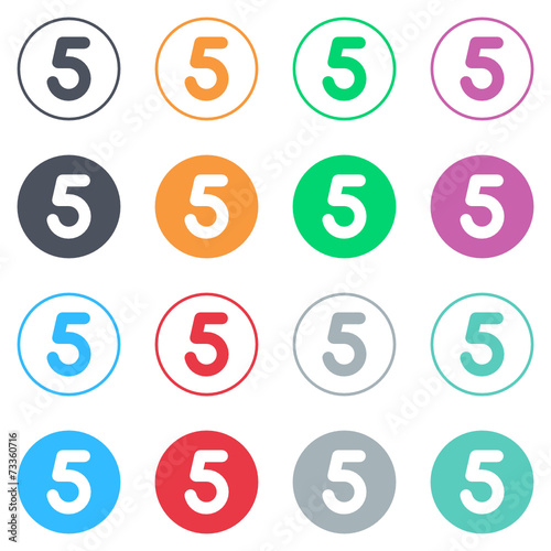 Vector flat iButtons