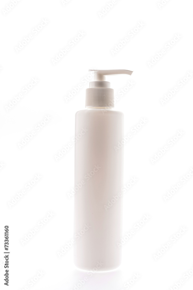 Pump bottle isolated on white Pump bottle isolated on white