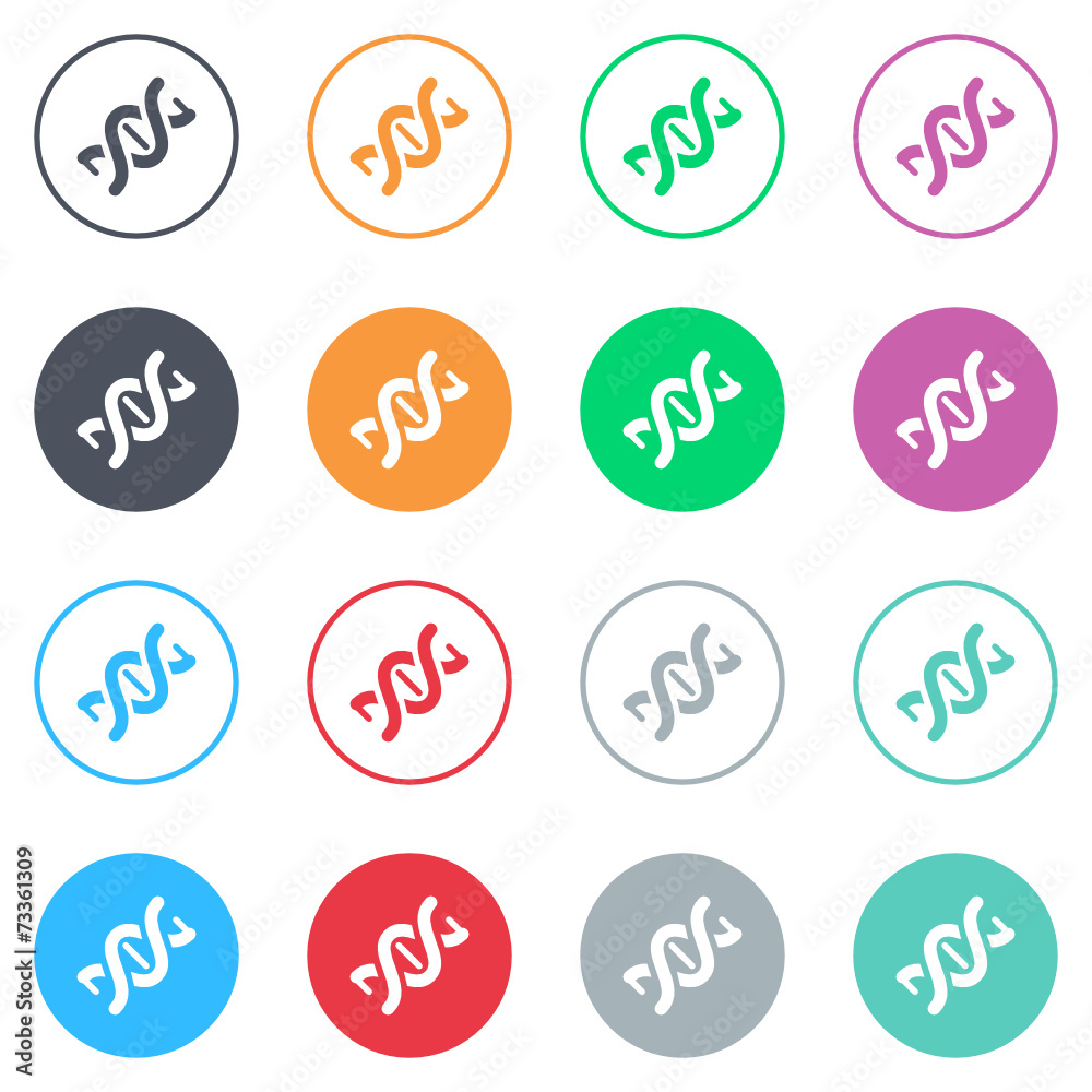 Vector flat iButtons Vector flat iButtons