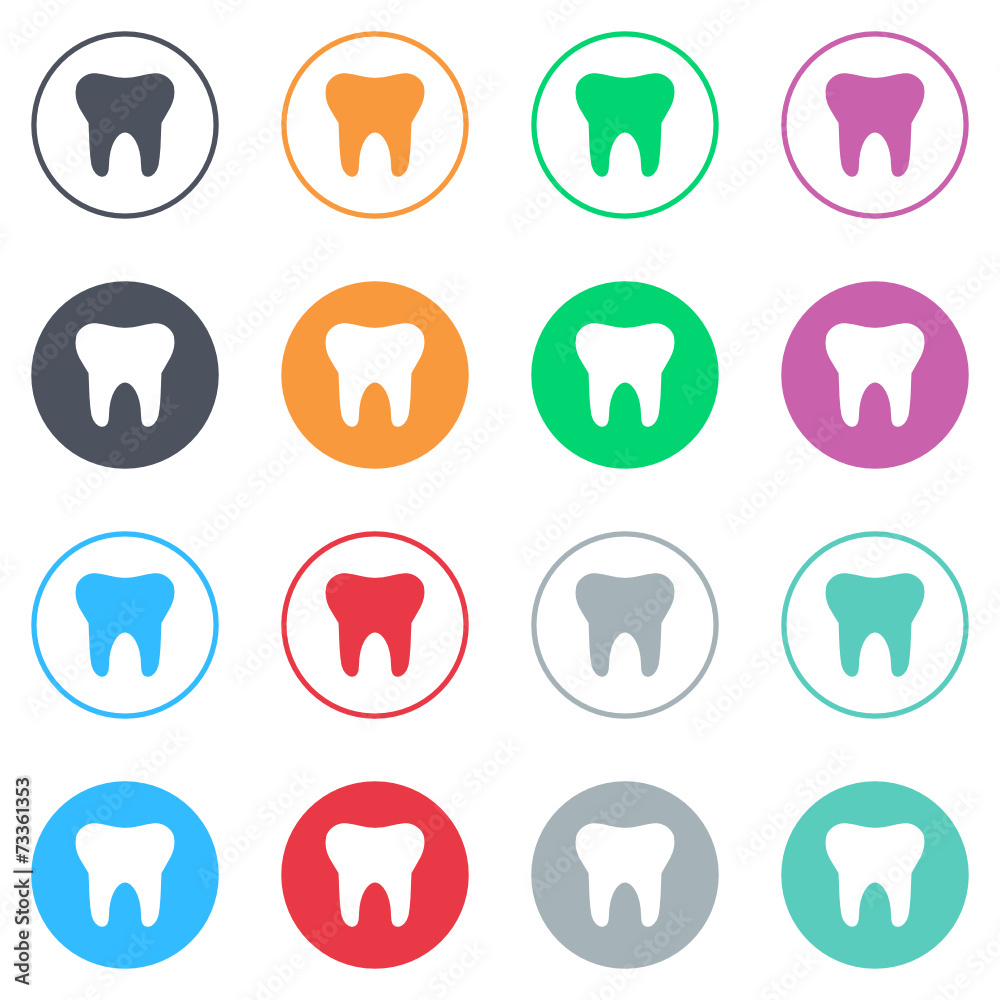 Vector flat iButtons