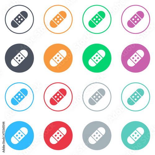 Vector flat iButtons