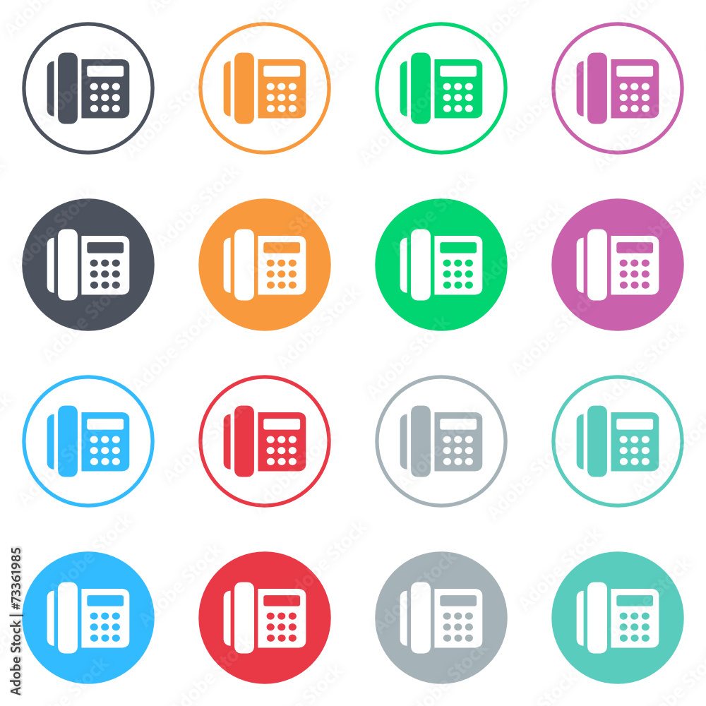 Vector flat iButtons