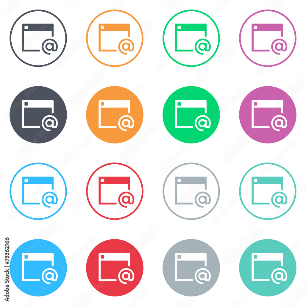 Vector flat iButtons Vector flat iButtons