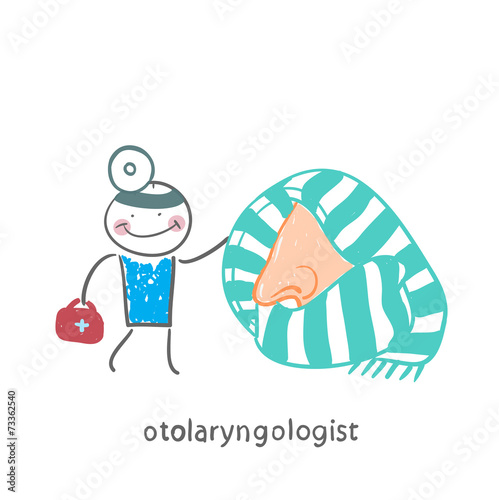 otolaryngologist came to treat the patient's nose