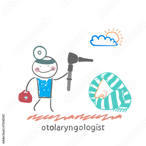 otolaryngologist came to treat the patient's nose
