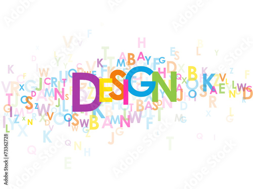 "DESIGN" Letter Collage (graphics architecture art creation)