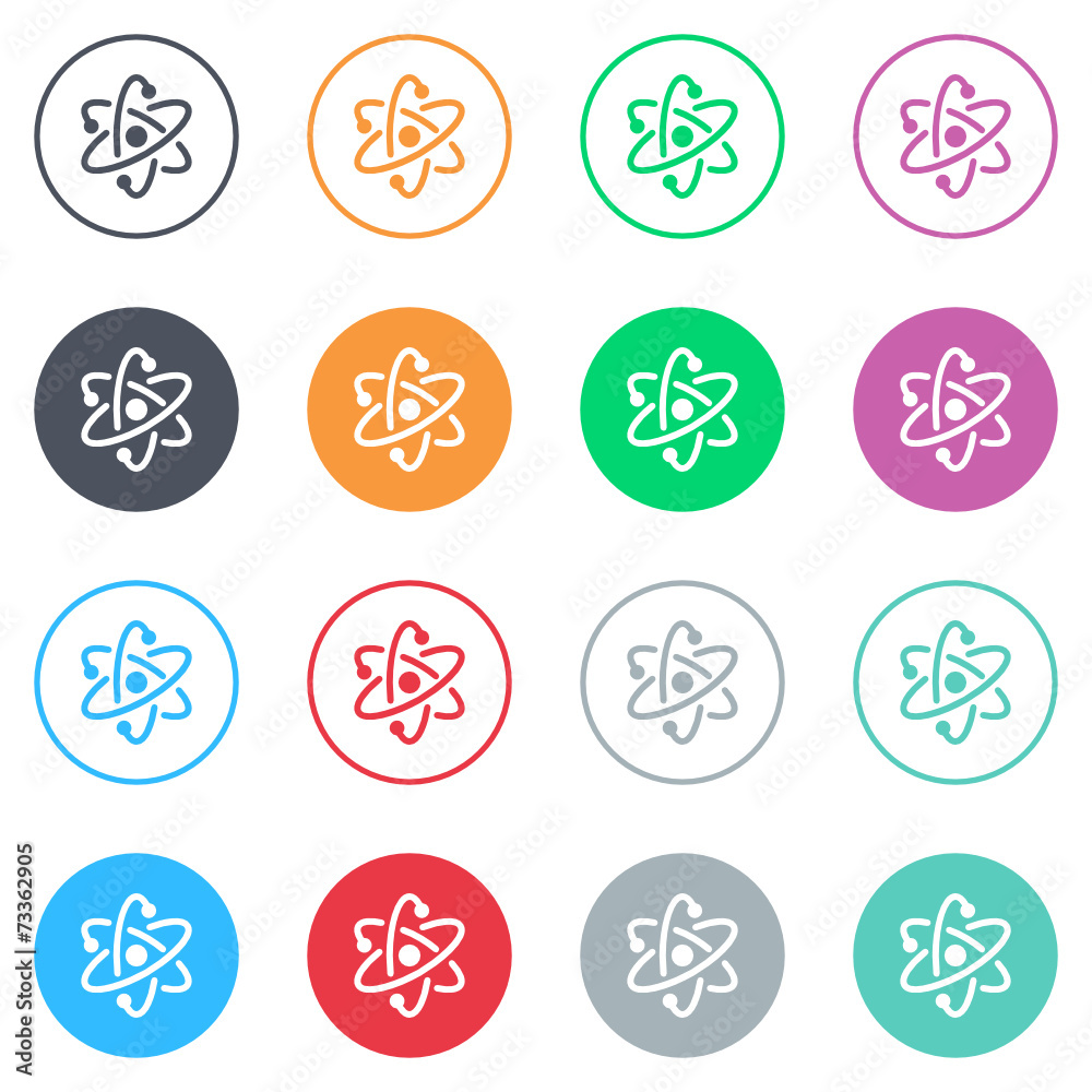 Vector flat iButtons Vector flat iButtons