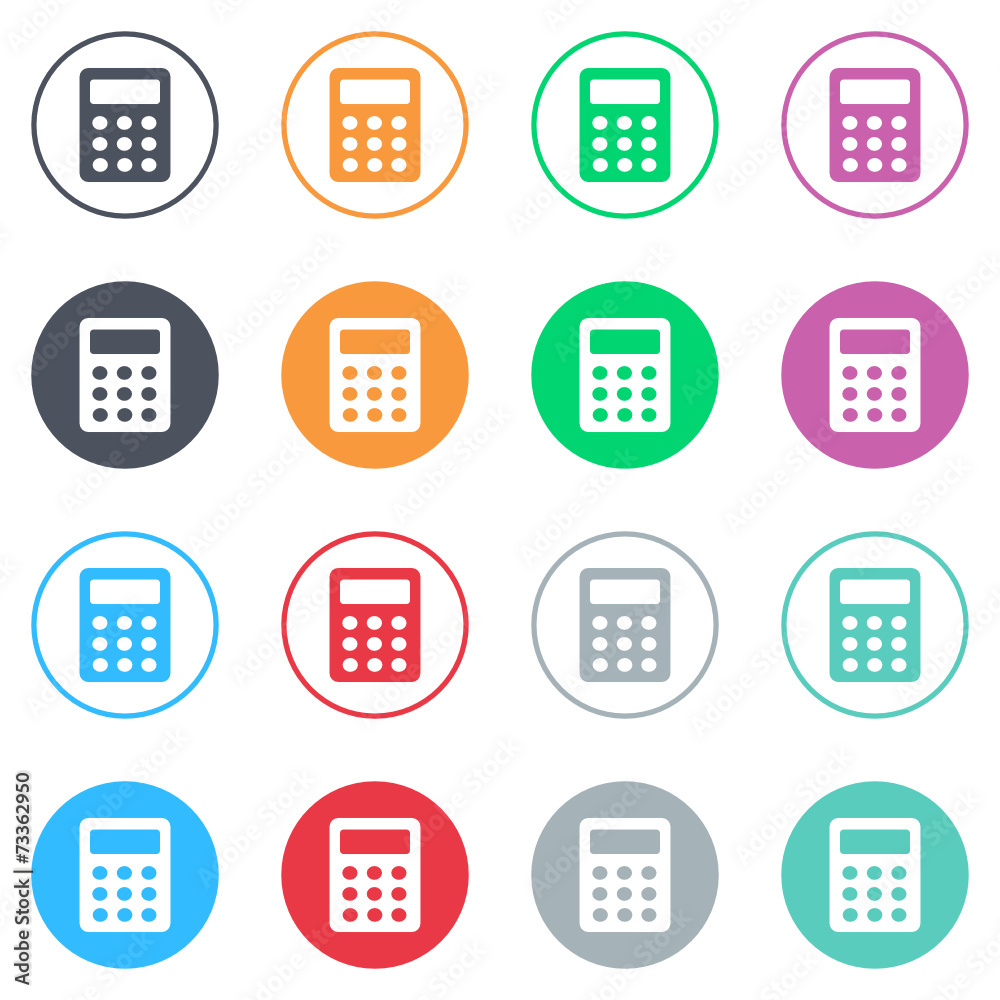 Vector flat iButtons Vector flat iButtons