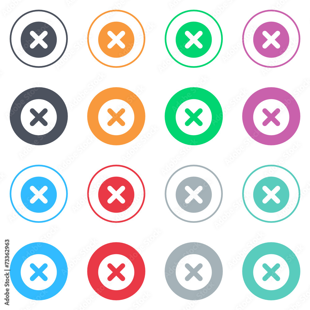 Vector flat iButtons Vector flat iButtons