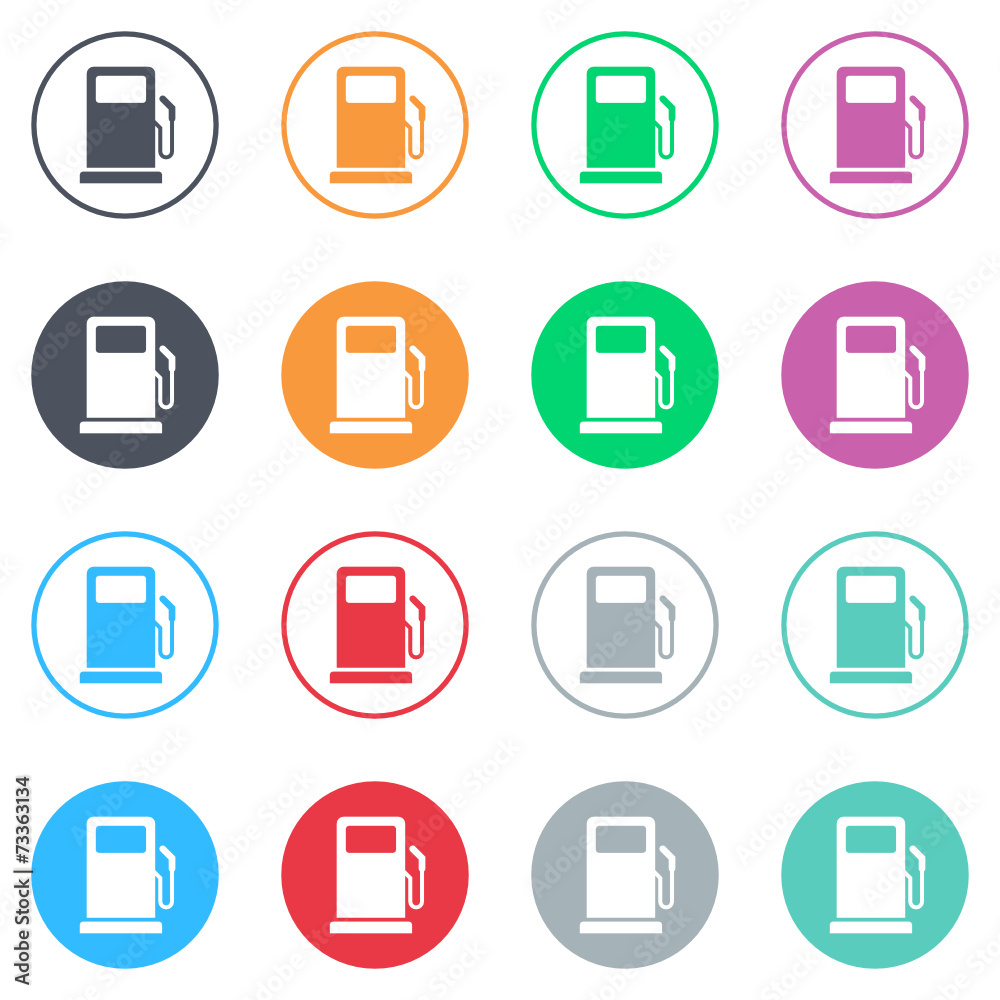 Vector flat iButtons Vector flat iButtons