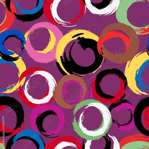 seamless circle pattern, vector illustration