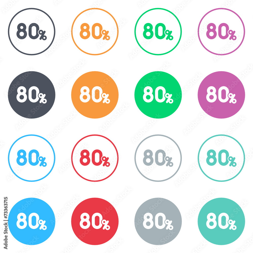 Vector flat iButtons Vector flat iButtons