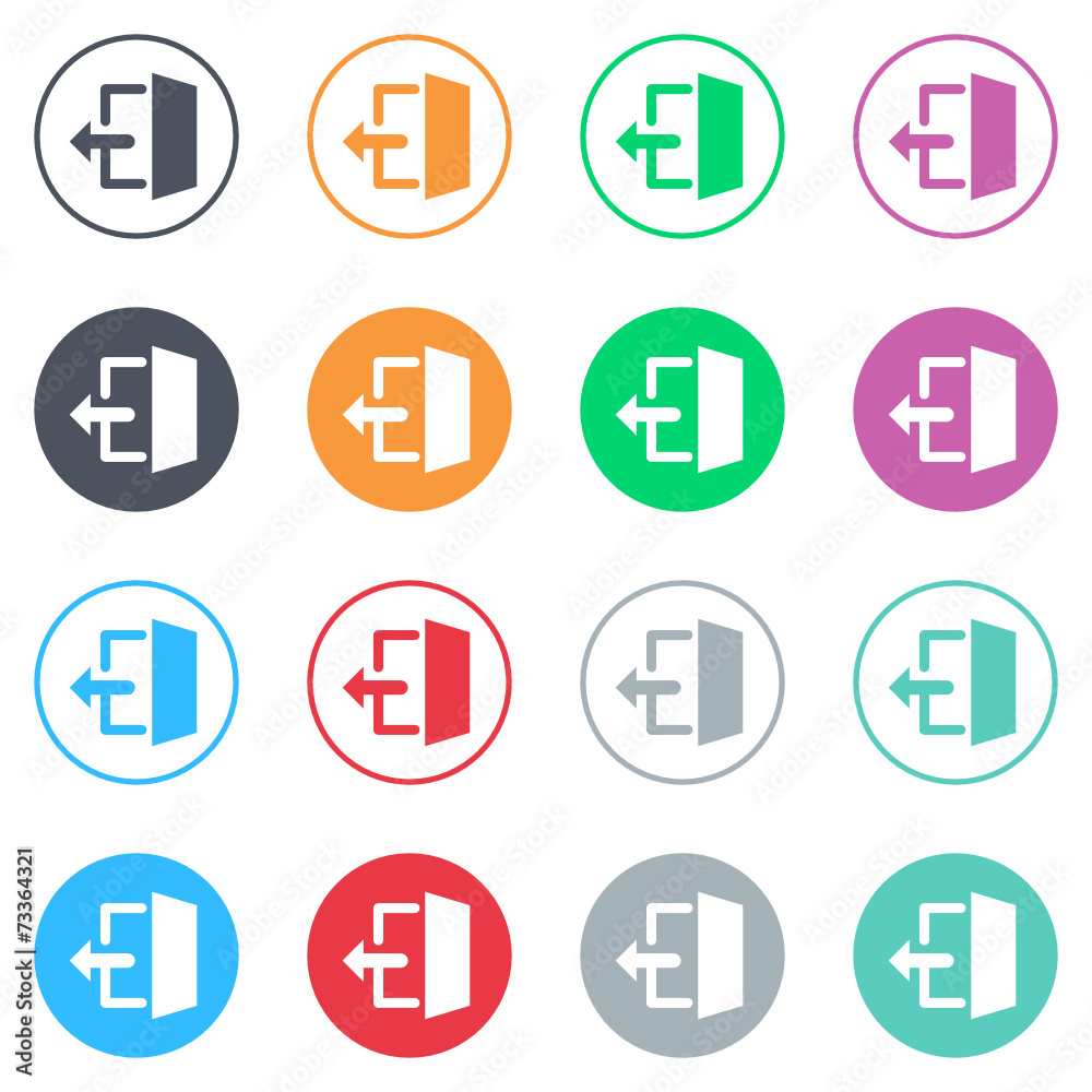 Vector flat iButtons Vector flat iButtons