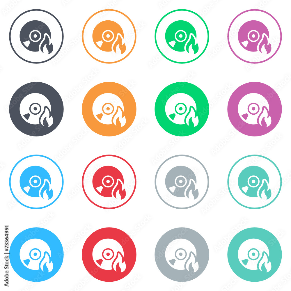 Vector flat iButtons Vector flat iButtons