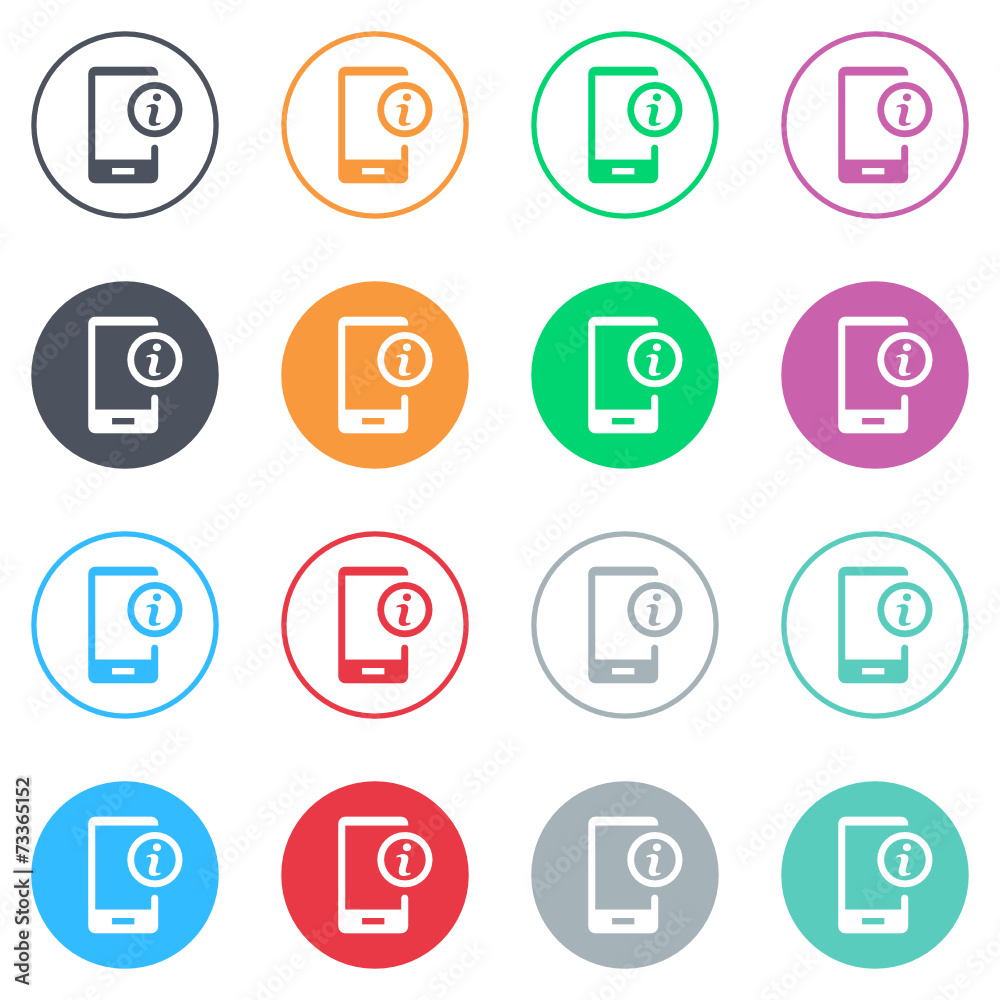 Vector flat iButtons Vector flat iButtons
