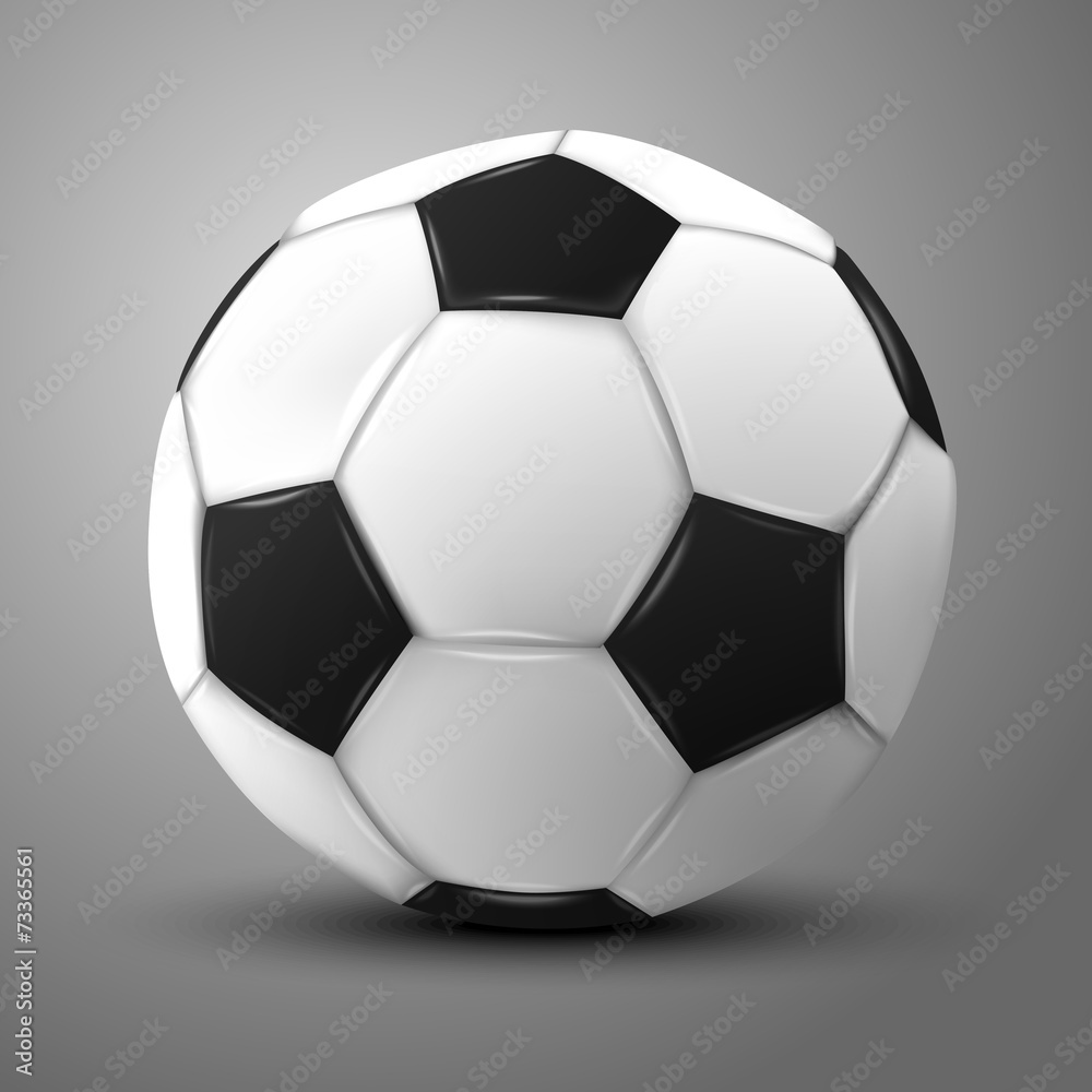 Blank photo realistic isolated on grey football ball, for Blank photo realistic isolated on grey football ball, for