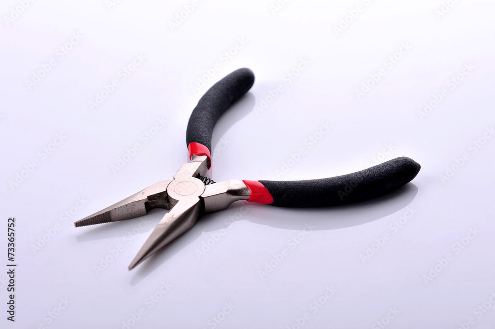 Obraz premium Pliers wire cutters with bright handles