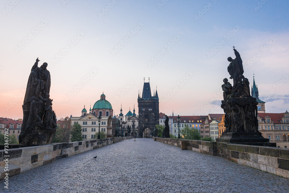 チェコ　プラハ　カレル橋　Charles Bridge　Prague