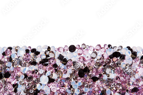 Purple diamond jewel stones luxury isolated on white