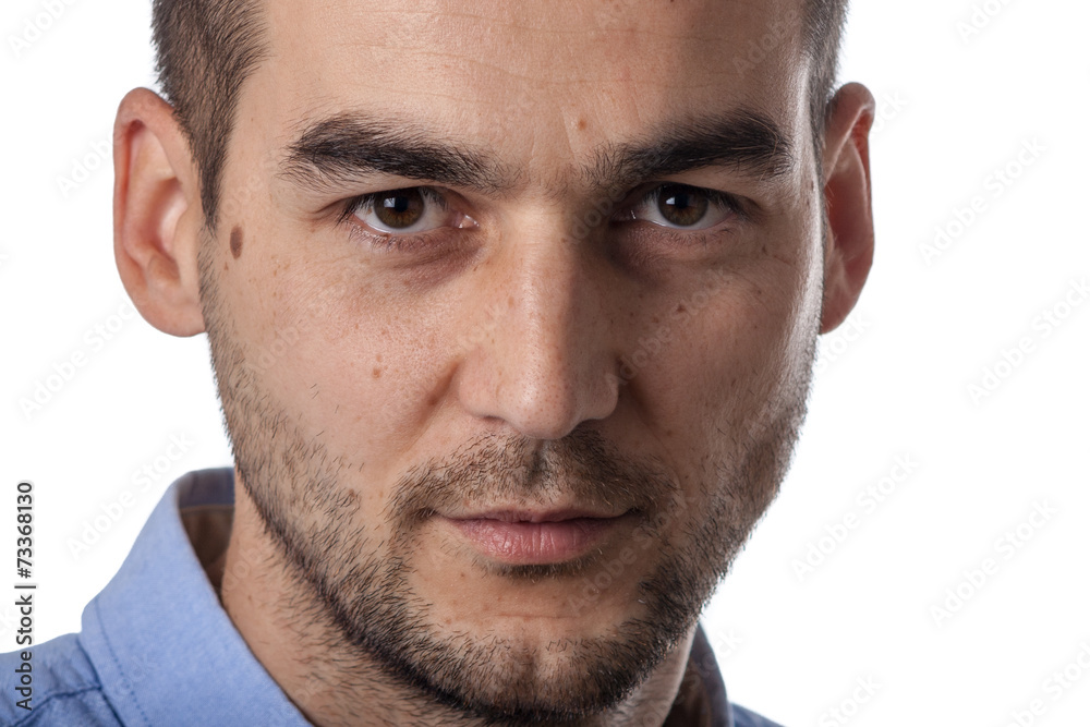 close up male portrait