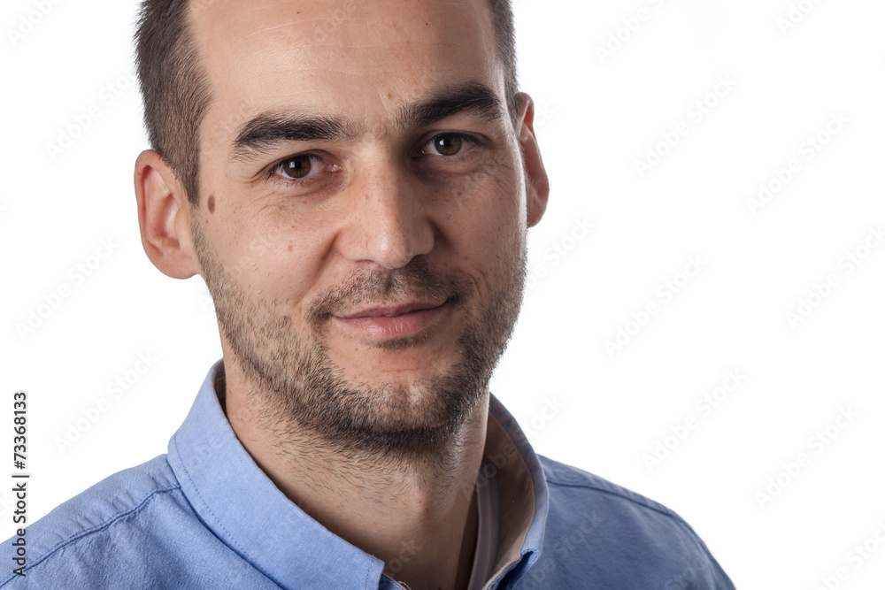 close up male portrait