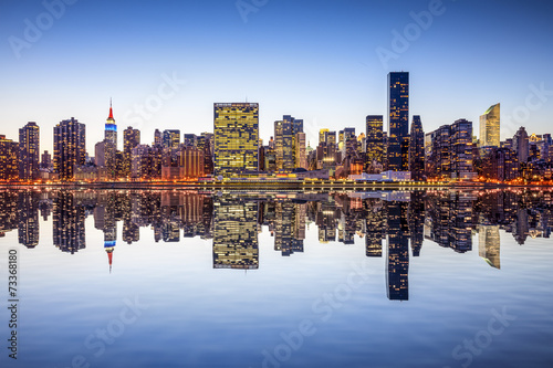New York City Midtown Manhattan Skyline View