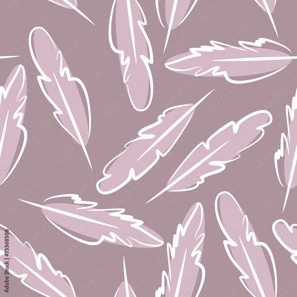 Feather seamless pattern background Feather seamless pattern background