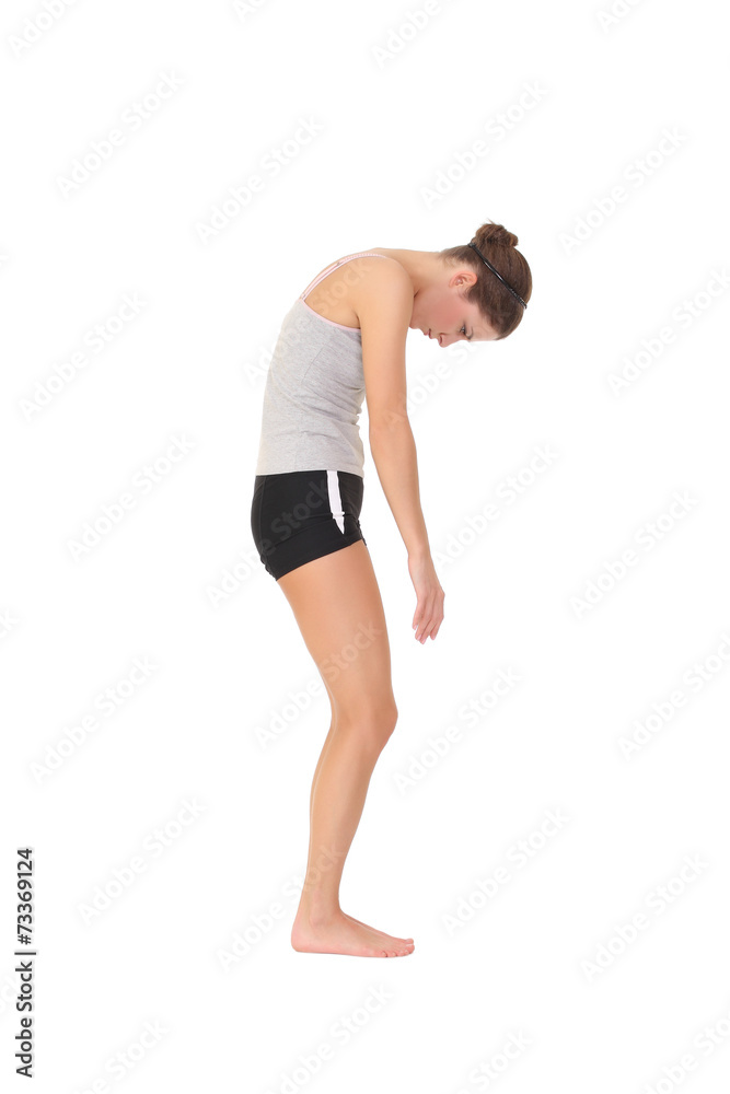 woman training yoga woman training yoga