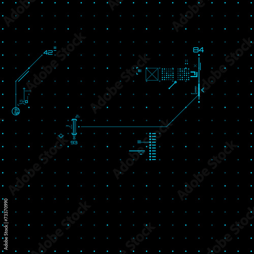 Futuristic graphic user interface