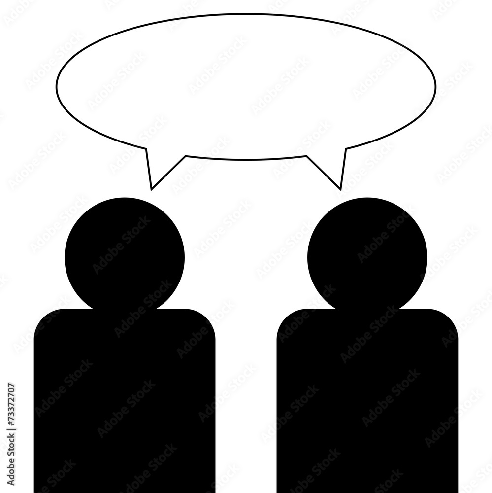 Conversation Bubble Two People Conversation Bubble Two People
