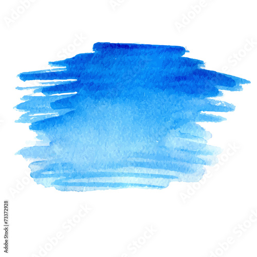 Watercolor vector blue spot