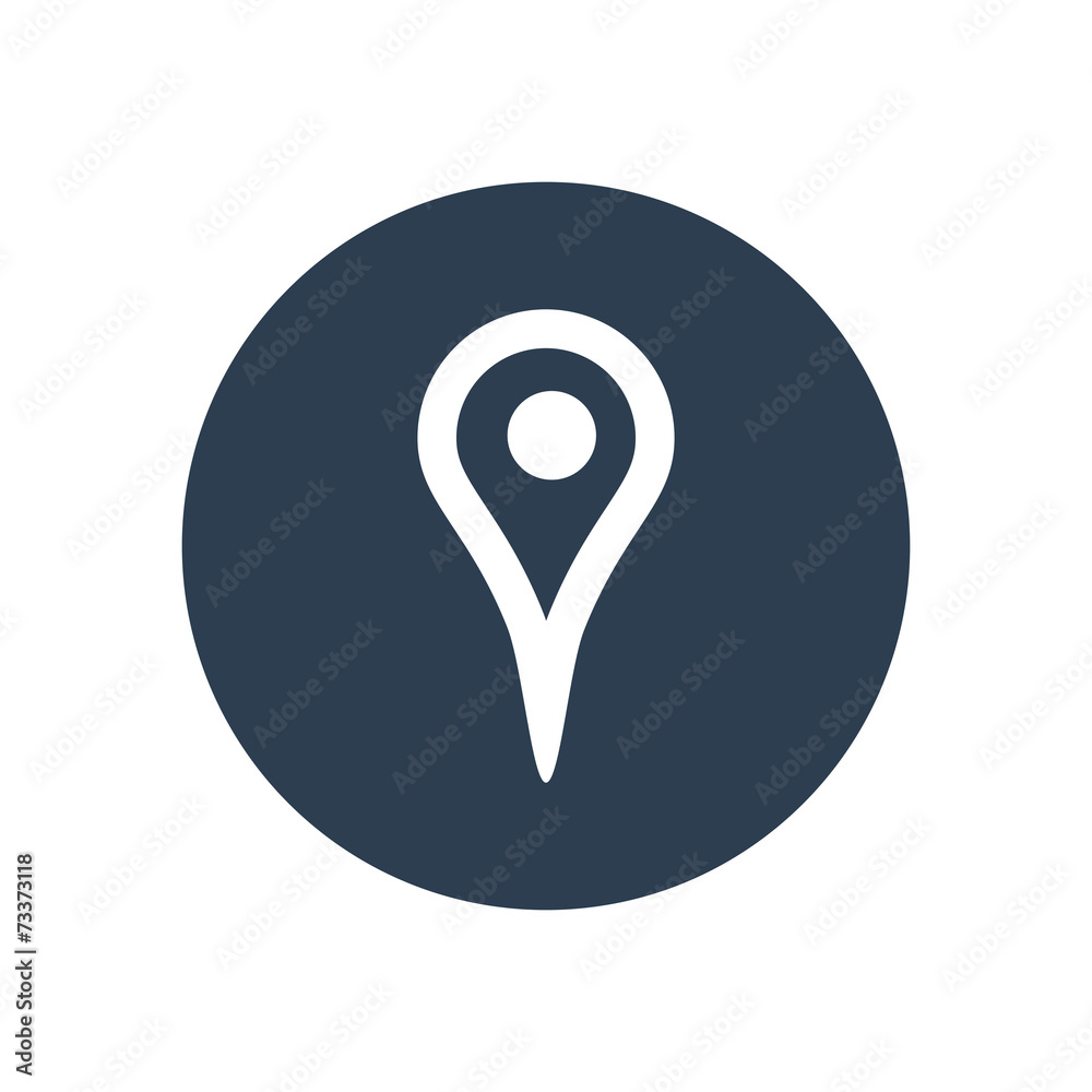 Map pointer flat icon Map pointer flat icon