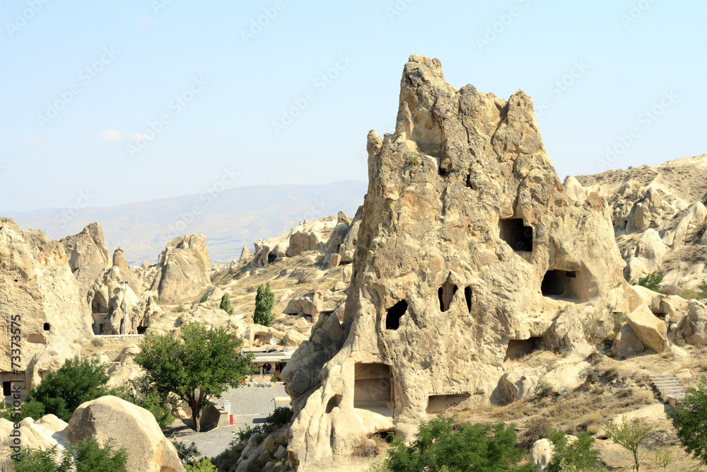 Sandstone formations in Cappadocia, Turkey Sandstone formations in Cappadocia, Turkey