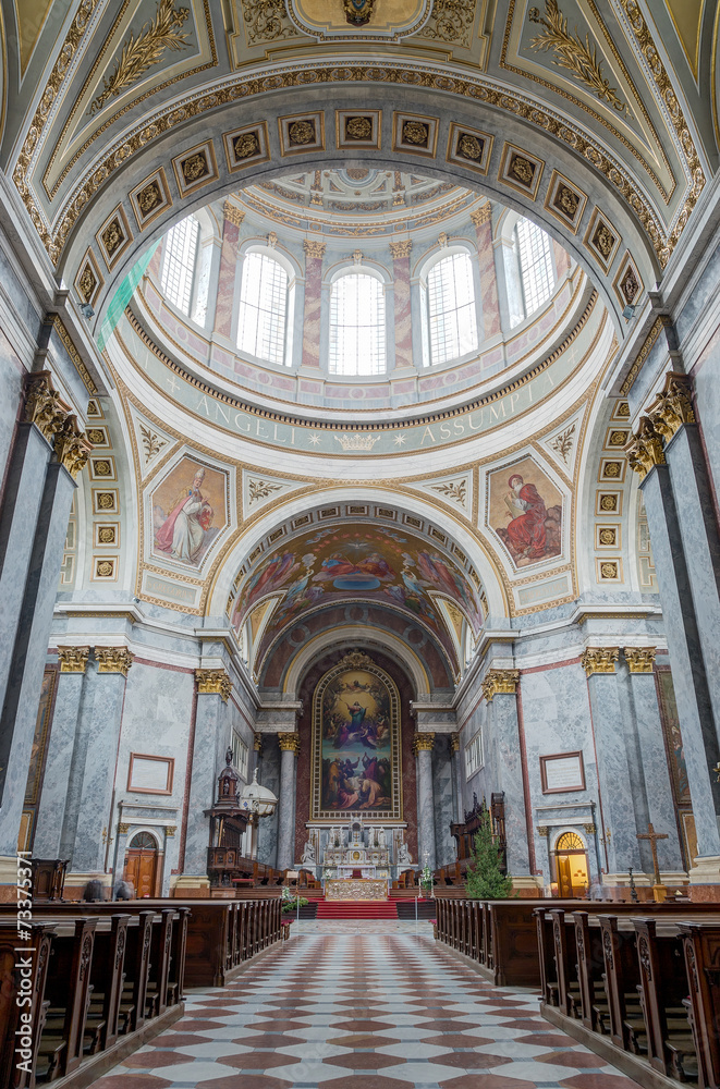 Esztergom Basilica interior, Esztergom, Hungary