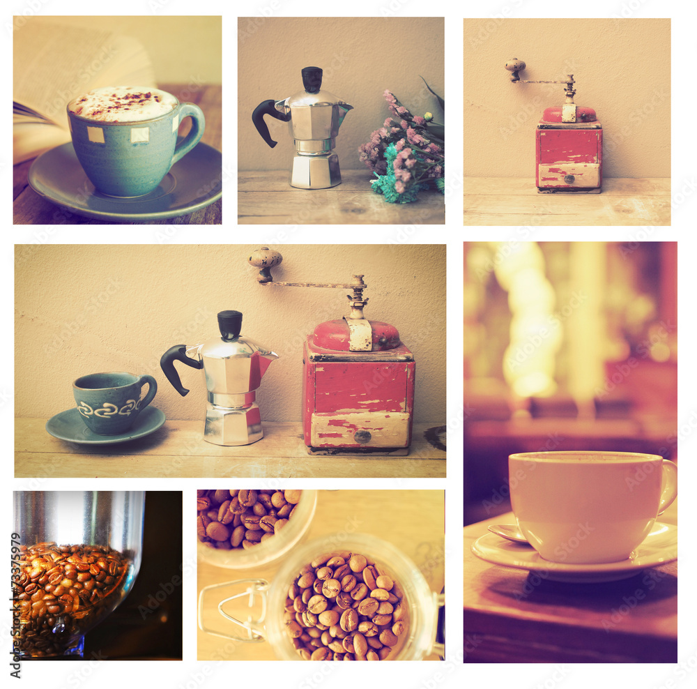 Obraz premium Coffee Collage