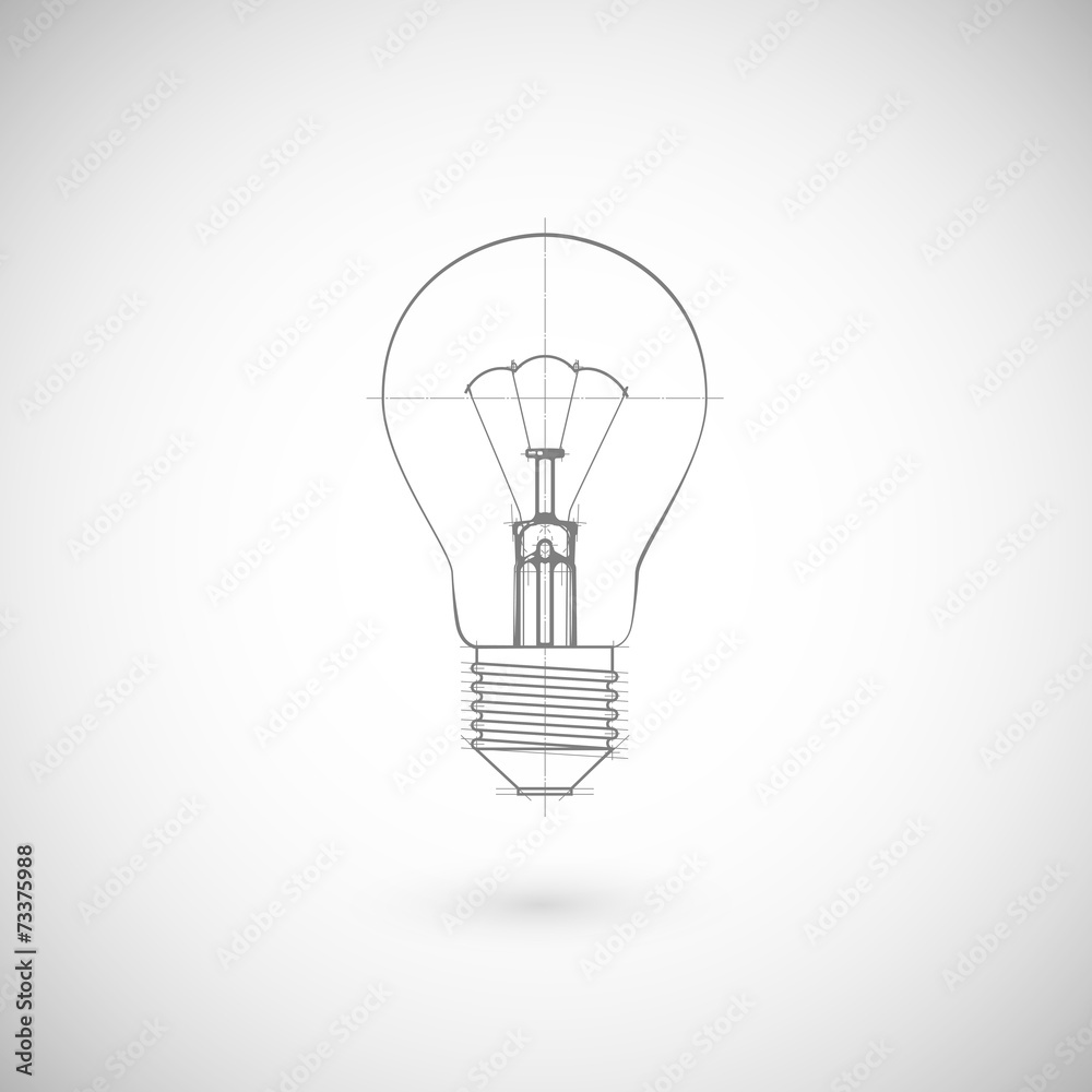 Illustration Of Lightbulb. Illustration Of Lightbulb.