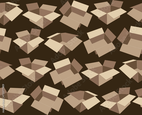 Pattern  depicting cardboard boxes