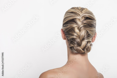 Braided hairdo