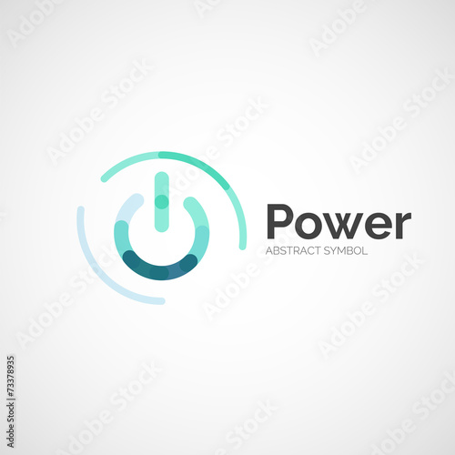 Power button logo design