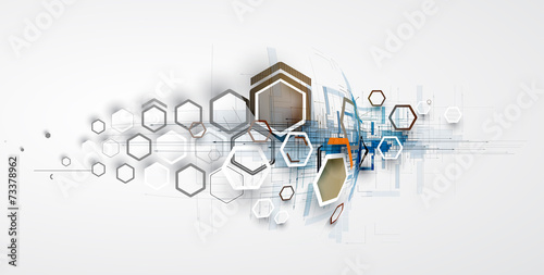 abstract technology background Business & development direction