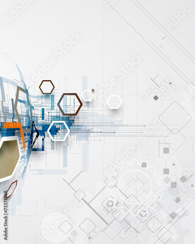 abstract technology background Business & development direction