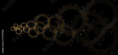machine technology gears. retro gearwheel mechanism bacground