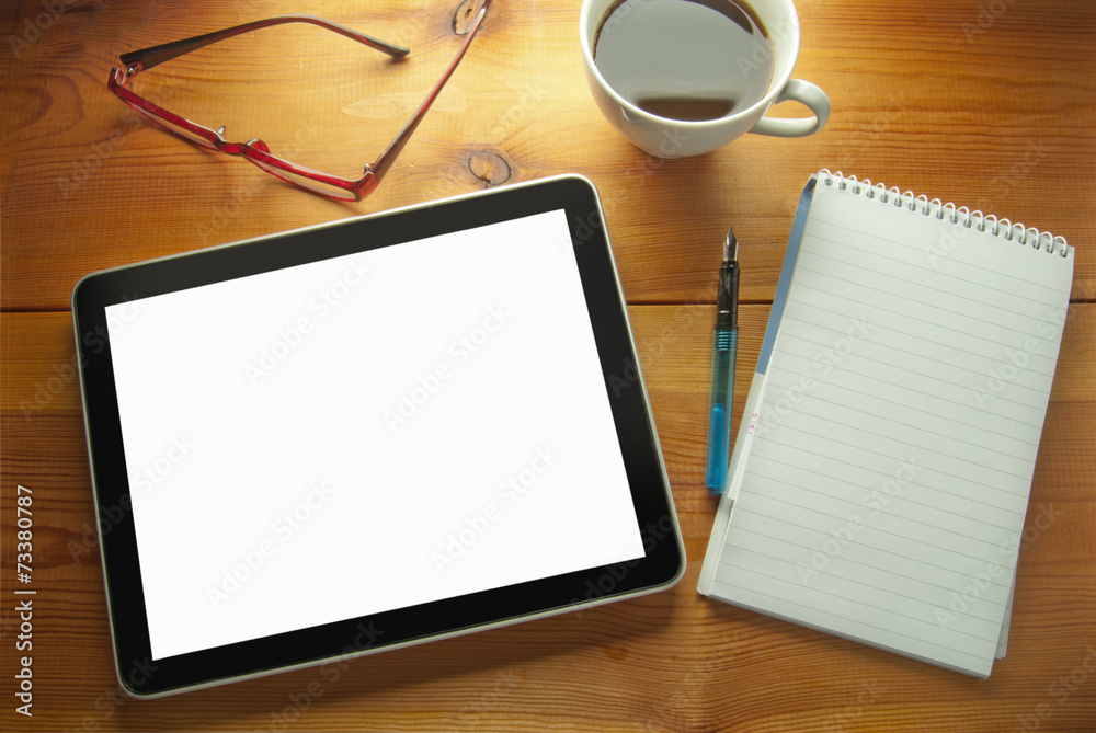 Blank computer tablet Blank computer tablet