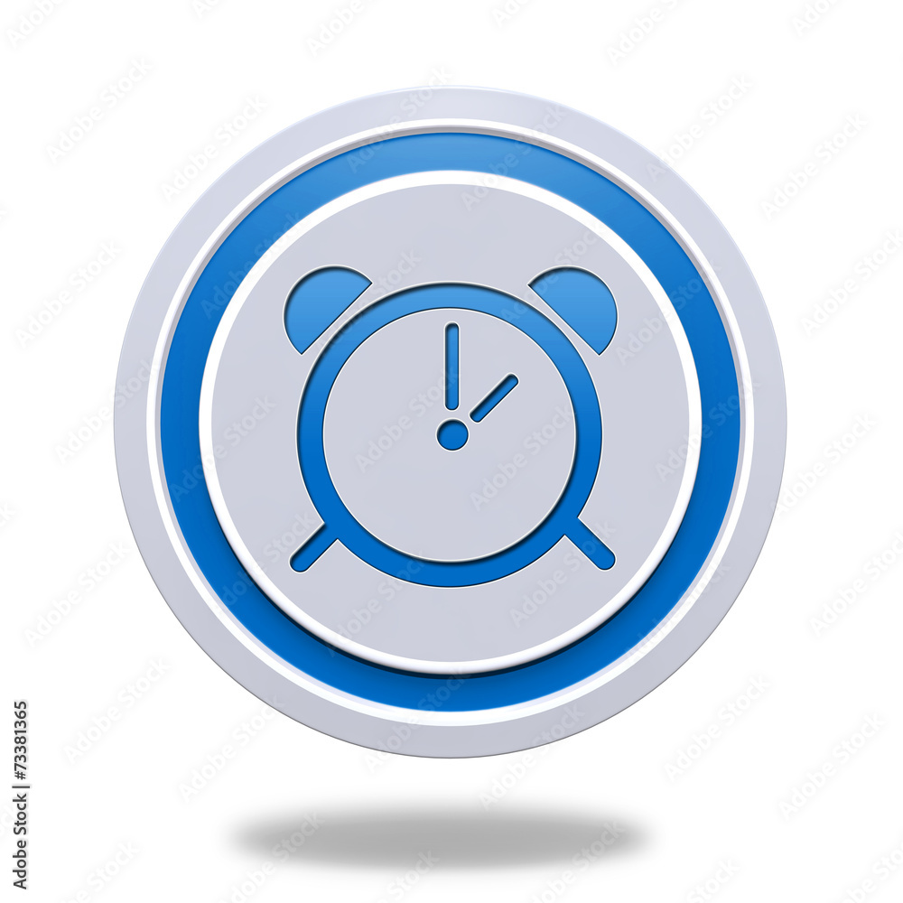 alarm circular icon on white background alarm circular icon on white background