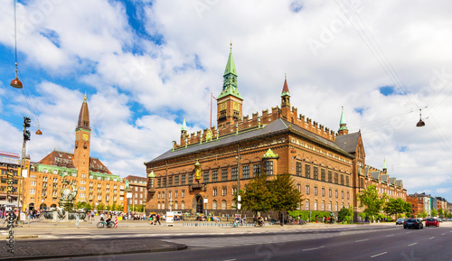 View of Copenhagen city hall, Denmark