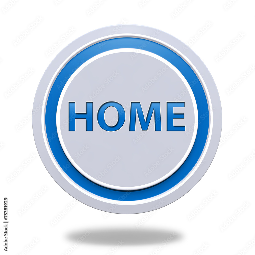home circular icon on white background home circular icon on white background